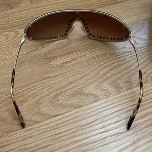 Prada Sunglasses Shield Gold Studs Prada | Accessories | Prada Sunglasses Shield Gold Studs  main image 3